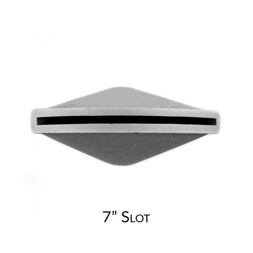DTS-Duck Bill side spray 1/4 -  3" Grooved duck bill side spray head with 1/4" slot