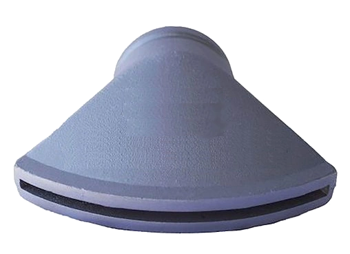 DTS-Duck Bill side spray 1/4 -  3" Grooved duck bill side spray head with 1/4" slot